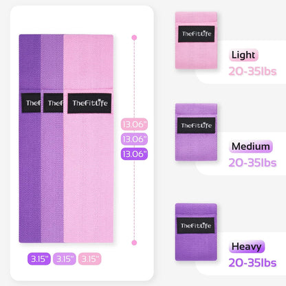 Resistance Exercise Bands for Women - Fabric Workout Bands for Booty, Hip, Glute, Leg, Thigh, Squat, Butt Lift Excersize and Fitness Loop Bands for Home Gym